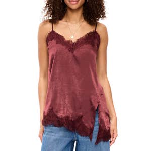 old navy, Old Navy Asymmetrical Lace-Trim Cami Top