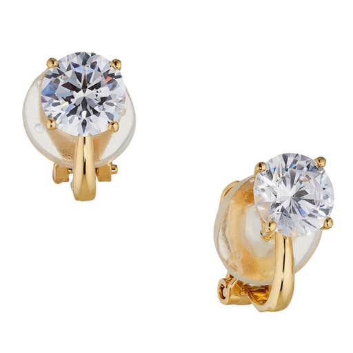 nordstrom, Nadri Modern Love Round Clip-On Earrings