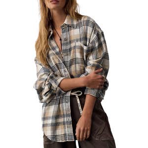 Free People Ashley Plaid Shirt
