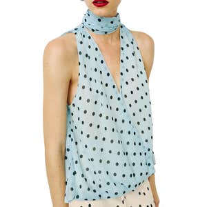 zara, Zara Polka Dot Tie Top