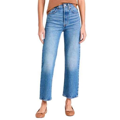 shopbop, Levi's Ribcage Straight Ankle Jeans