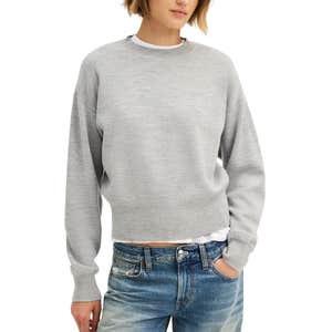 The Casey Crewneck Sweater in Merino-Silk Blend