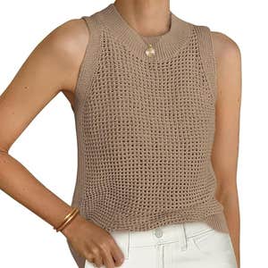 Amazon; PRETTYGARDEN Summer Crochet Tank Top