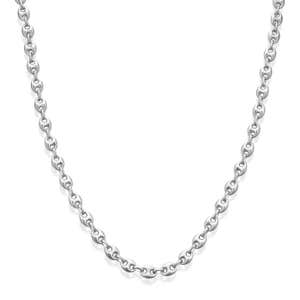Puffed Maritime Silver Necklace