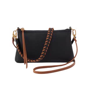 HOBO Darcy Crossbody in the color Black and Tan