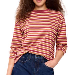 old navy, Old Navy Vintage Long-Sleeve Crew-Neck T-Shirt