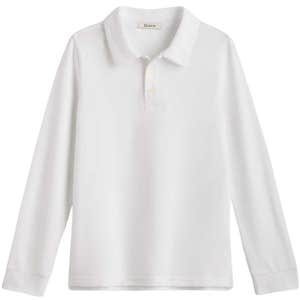 quince, Quince Organic Cotton Long Sleeve Pique Polo