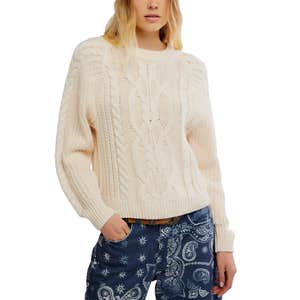 nordstrom, Free People Frankie Cable Sweater