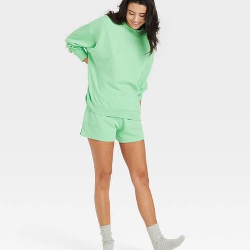 target, Colsie French Terry Oversized Pullover Lounge Sweatshirt And French Terry Lounge Joggers