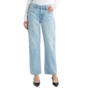 nordstrom, Pistola Lexi Distressed Studded Crop Barrel Jeans