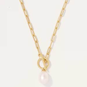 Freshwater Cultured Pearl Toggle Necklace