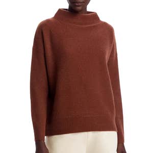 Vince Boiled Cashmere Funnel Neck Sweater