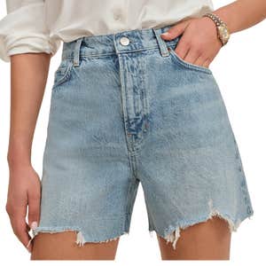 Reformation Saige High Rise 4” Jean Shorts
