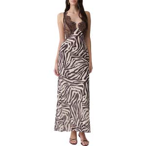 meshki, MESHKI Angeline Lace And Chiffon Maxi Dress