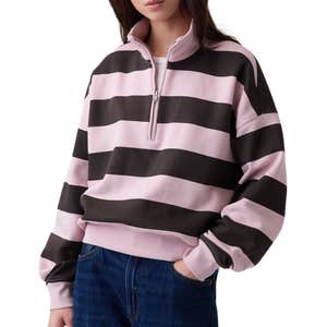 gap, Gap VintageSoft Oversized Half-Zip Wedge Pullover