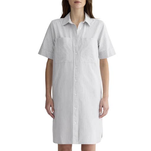 everlane, Everlane The Oxford Short-Sleeve Shirt Dress