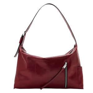 Nordstrom; Allsaints Alba Shine Leather Shoulder Bag