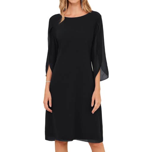 amazon, Grace Karin Flutter Sleeve Chiffon Cocktail Dress
