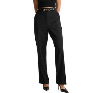 Quince; Italian Wool Straight Leg Pants against a white background