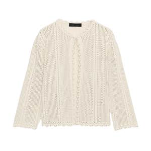 zara, ZARA Pointelle Knit Cardigan