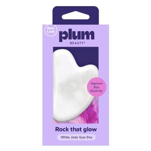 Plum Beauty White Jade Gua Sha Stone