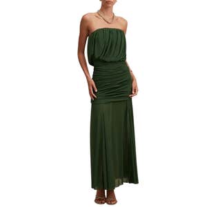 Nordstrom; Ever New Bandeau Draped Maxi Dress