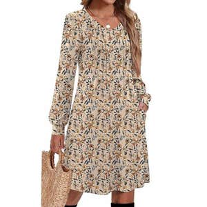 amazon, Zeagoo Long Leeve Fall Dress