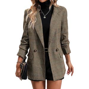 Amazon; Mina Self 2026 Women's Fall Plaid Blazer