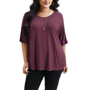 Bloomchic Supersoft Round Neck Plain T-Shirt