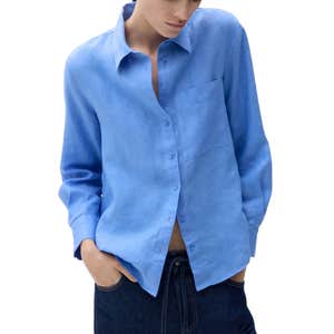 Mango Pocket Linen Shirt