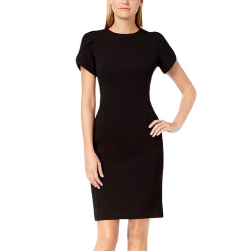 macy's, Calvin Klein Tulip-Sleeve Sheath Dress