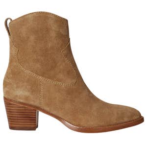 Macy's; Lauren Ralph Lauren Women's Harpher Block Heel Booties