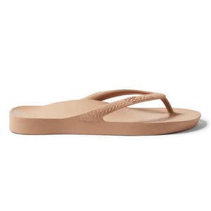 Archies Arch Support Flip Flops In Tan
