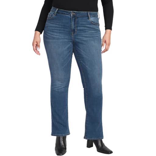oldnavy, Old Navy Mid-Rise Kicker Boot-Cut Jeans