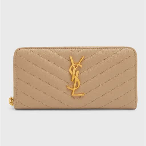 neimanmarcus, Saint Laurent Monogram Quilted Leather Wallet