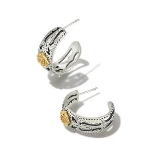 Kendra Scott Ansel Rose Hoop Earrings in Mixed Metal