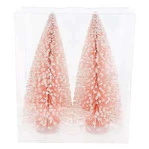 2-Pack Pink Bottlebrush Trees, 9"