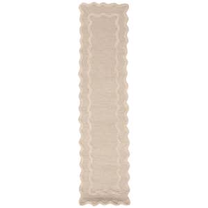 Rachel Zoe Wool Blend Scalloped Runner