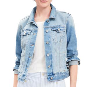 loft, Loft Denim Trucker Jacket