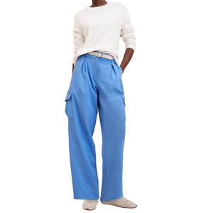 Banana Republic High-Rise Straight Twill Cargo Pant