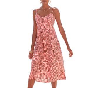 LASCANA Women’s Button Up Panel Dress