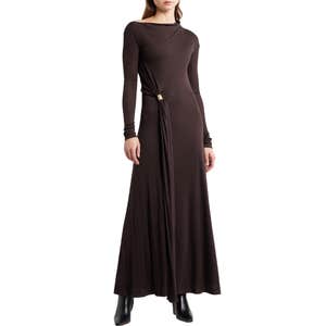 BOSS Evargo One-Shoulder Long Sleeve Gown