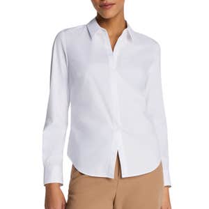 spanx, SPANX Poplin No-Gape Tailored Button Down
