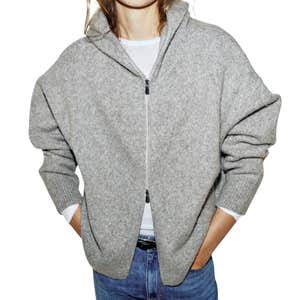 zara, ZARA Wool Hoodie Sweatshirt