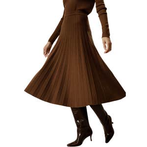 Lilysilk; Collegiate Ultra-fine Merino Wool Skirt