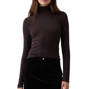 gap factory, Gap Factory Stretch Jersey Mockneck T-Shirt