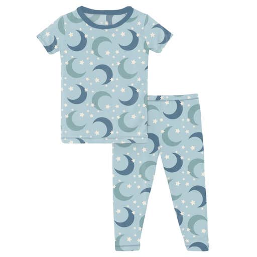 kickeepants, Kickee Pants Print Short Sleeve Pajama Set