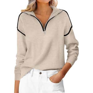 Amazon; ANRABESS Quarter Zip Pullover