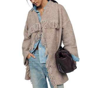 anthropologie, By Anthropologie Mariel Longline Fringe Cardigan