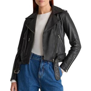 Quince 100% Leather Motorcycle Jacket